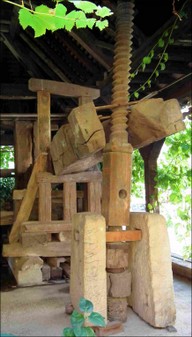 Alte Trotte im Weingut Köpfer