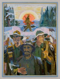 Holzfäller A.Riedlin: Im Winterwald
