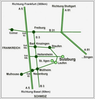 Der Weg zu uns Verkehrsanbindung